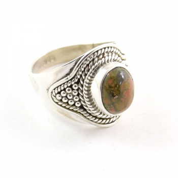 Vintage style authentic silver gemstone ring for women